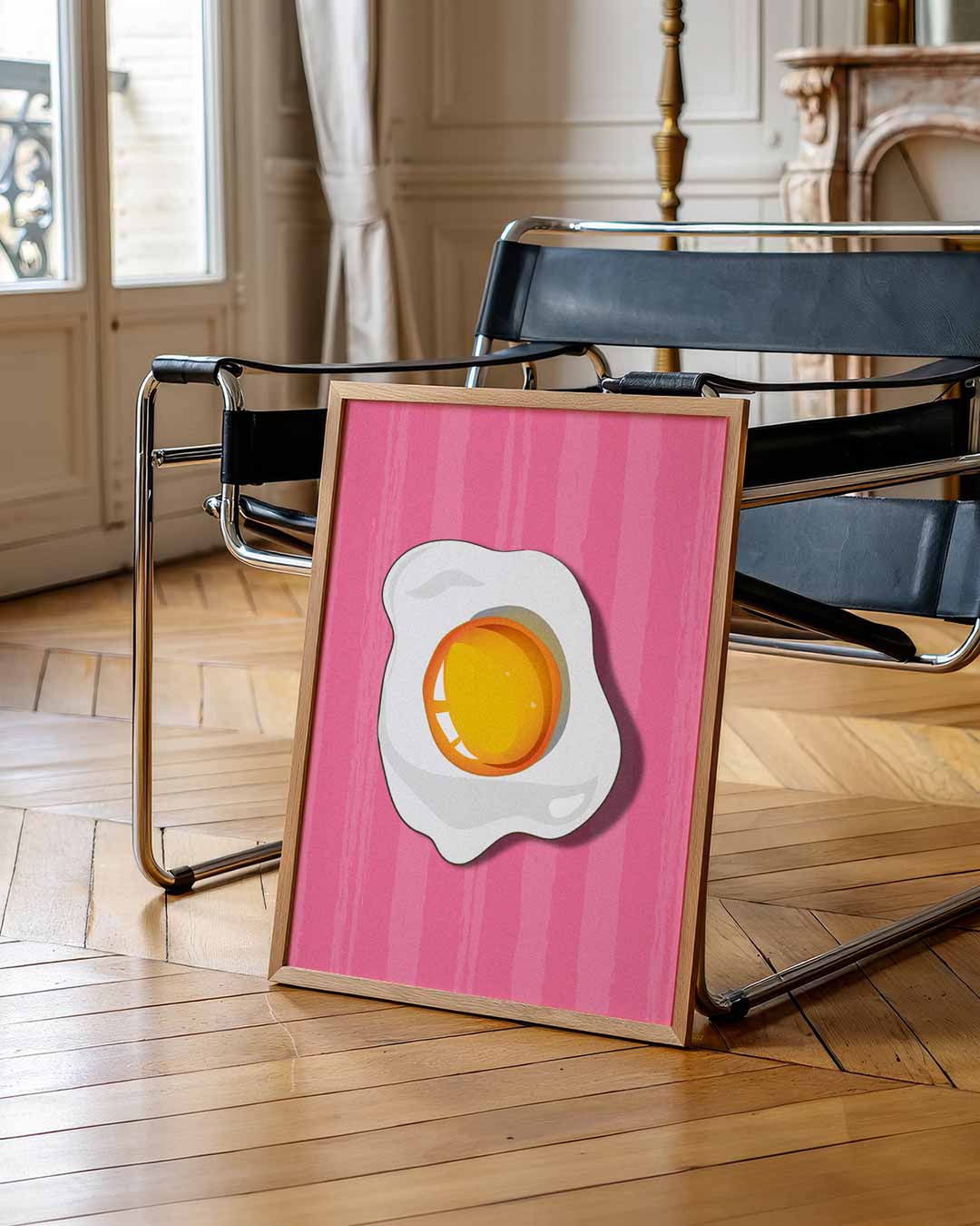 Vrolijke Gebakken Ei Poster-WallArtistic