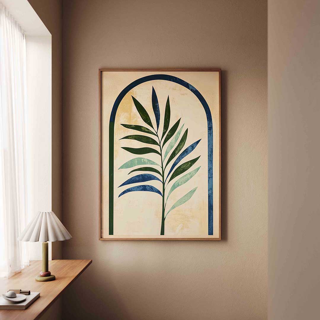 Blad in boogvorm Poster