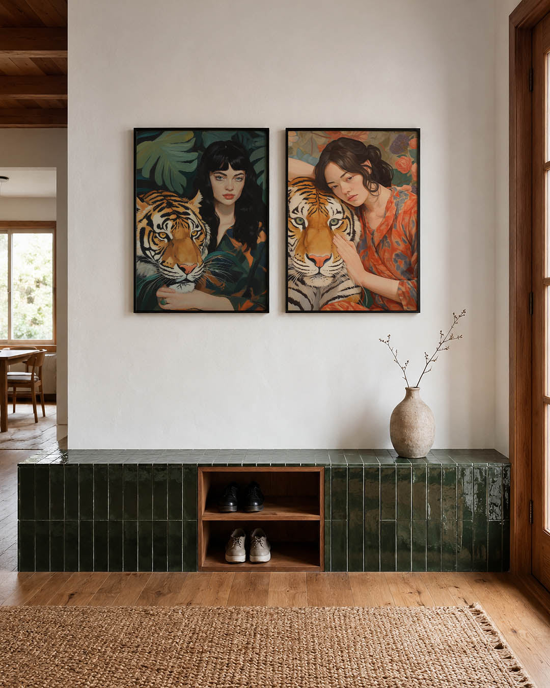 Dier en mens harmonie Posterset