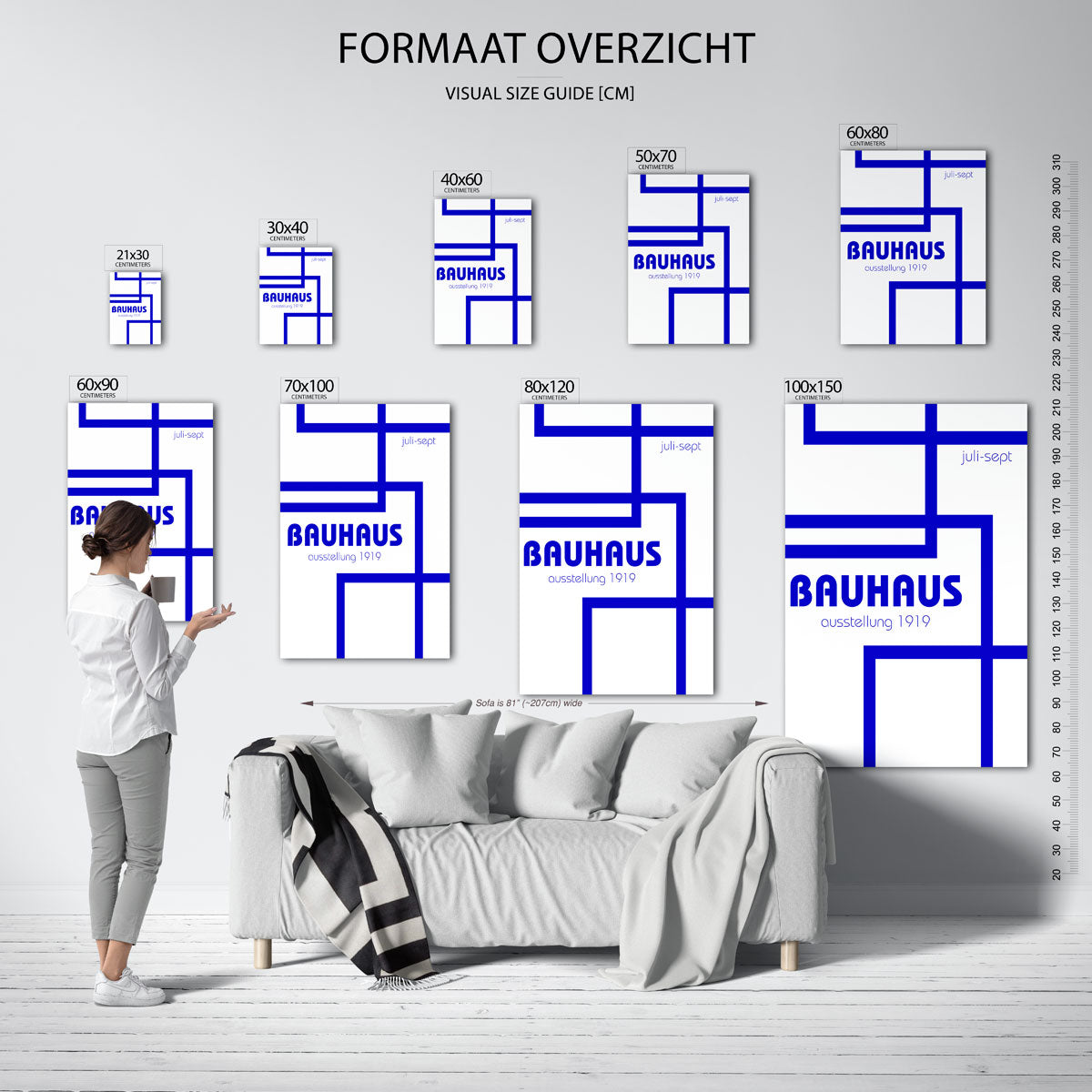 Lijnen en vlakken Poster