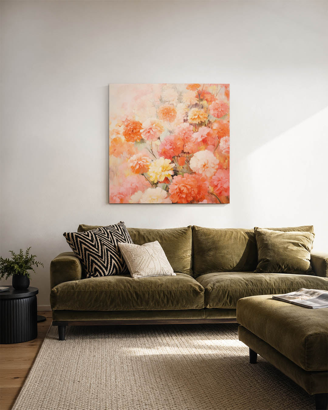 Bloemenexplosie Kunstwerk