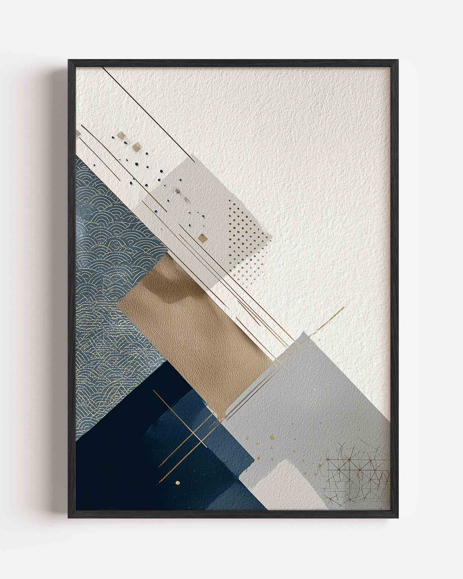 Abstracte geometrische vormen Poster