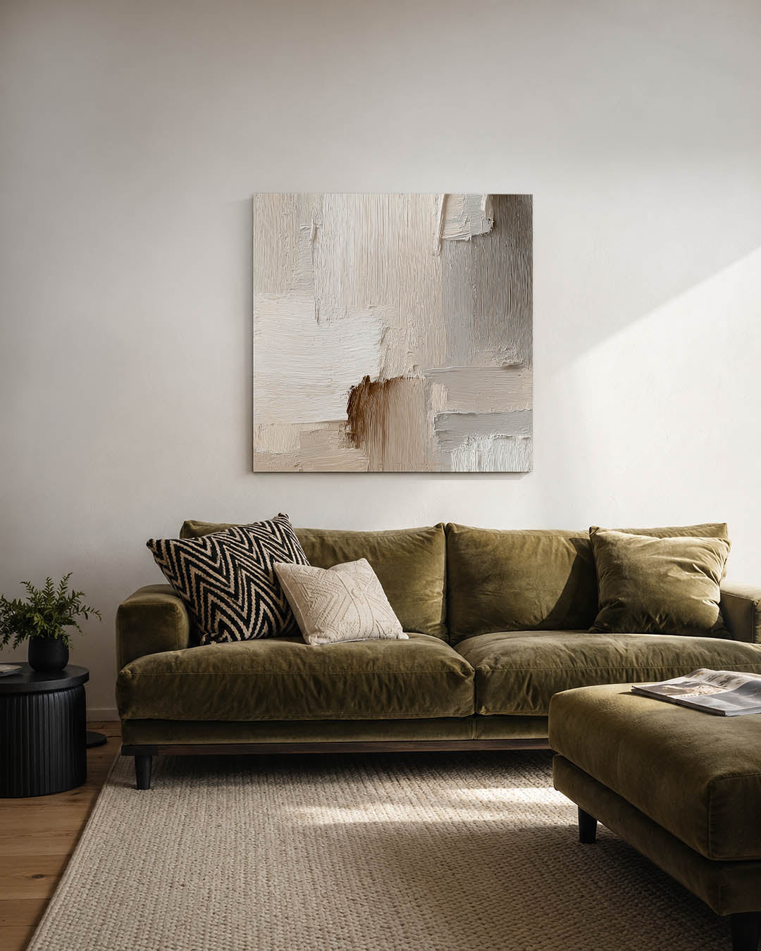 Textuur in neutrale tinten Kunstwerk