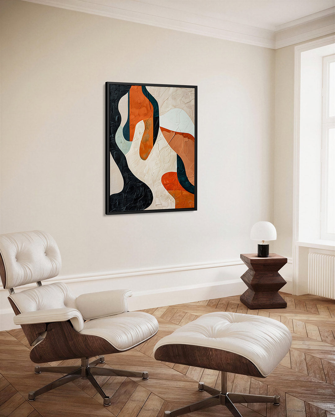 Organische vormen compositie Kunstwerk