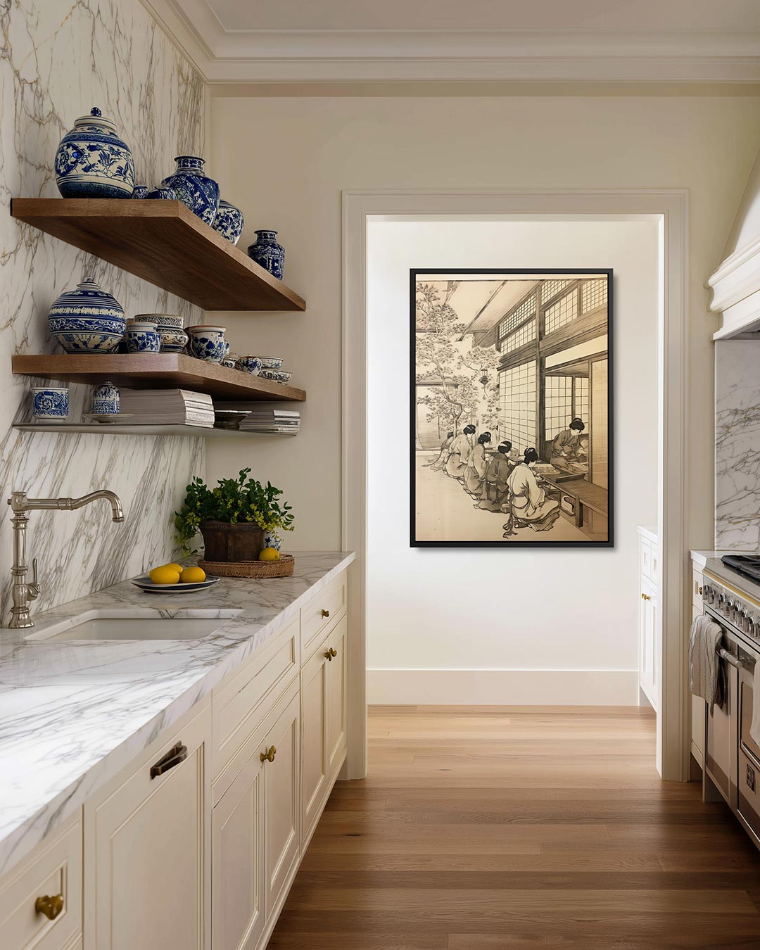 Interieur scène Kunstwerk