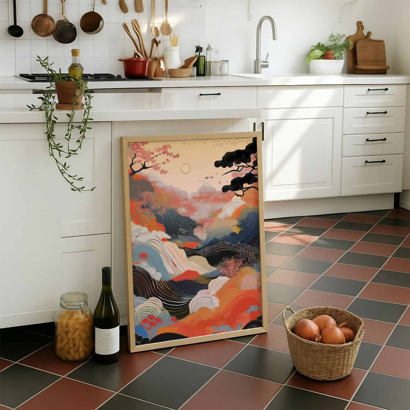 Dromerige Herfstlandschap Poster-WallArtistic