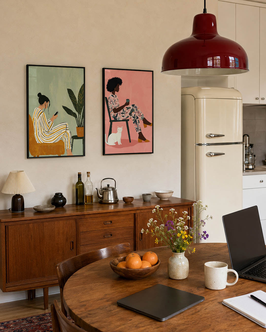 Rustige zithoek Posterset