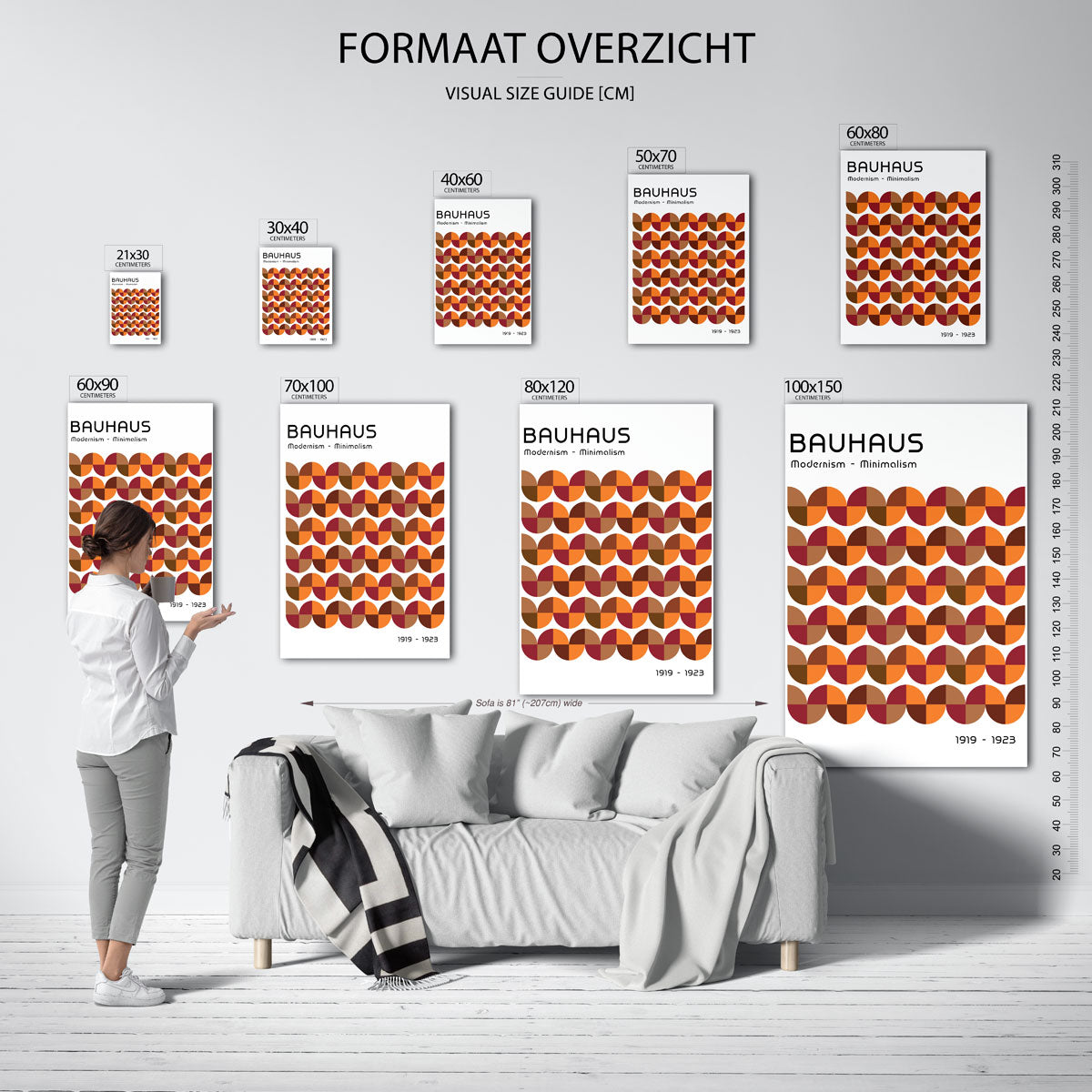 Vormritme en kleur Poster