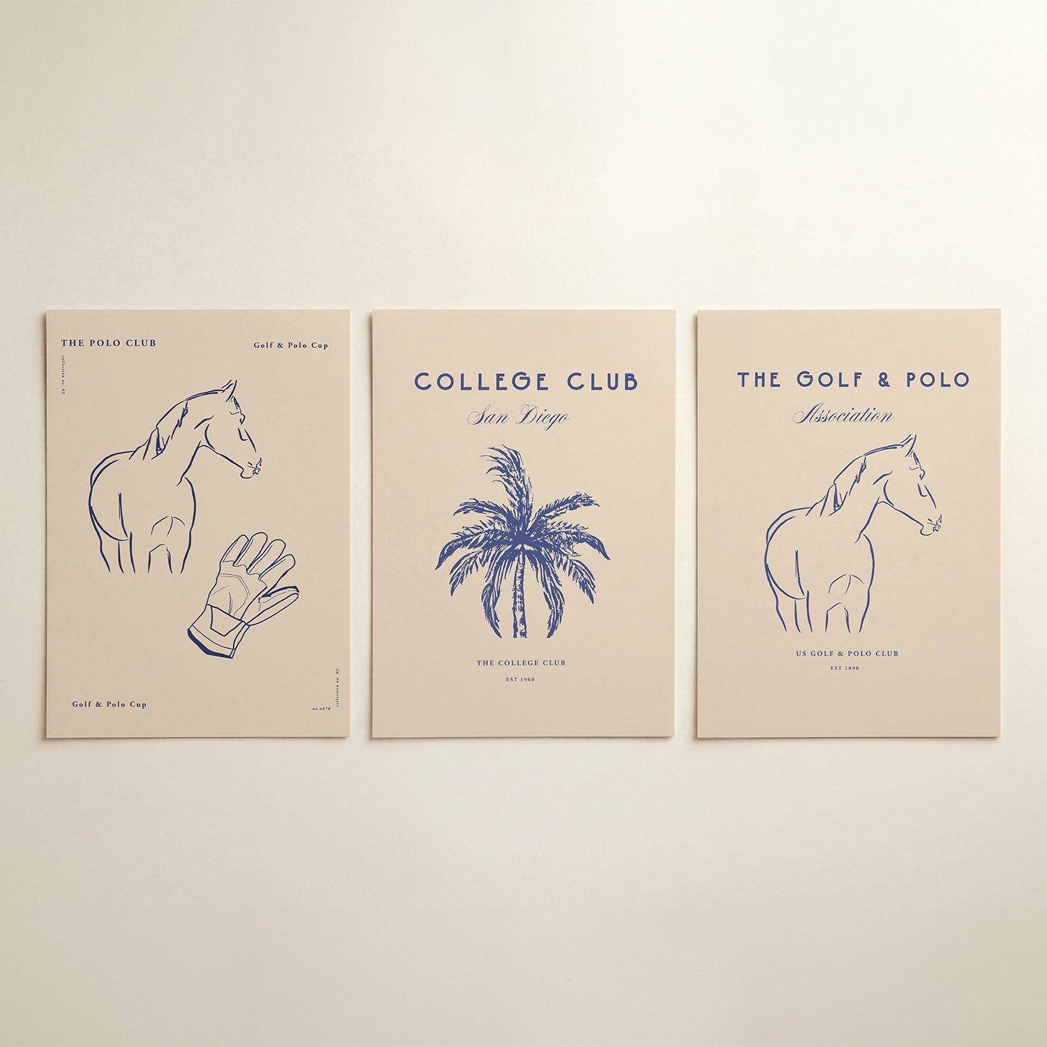 Paard en handschoen Posterset