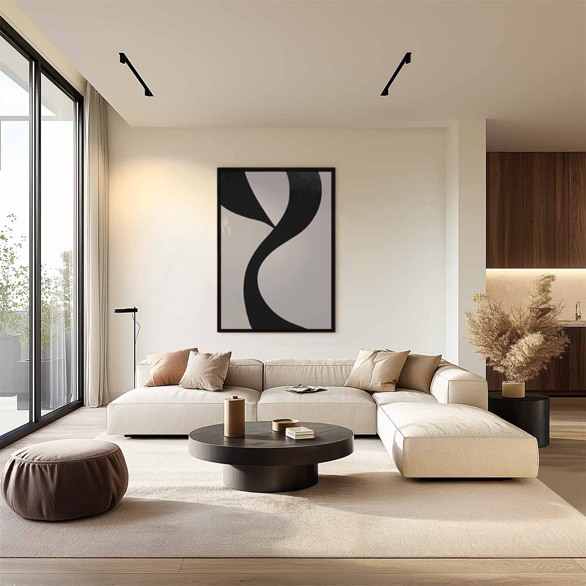 Elegant Contrast Kunstwerk-canvas-dibond-plexiglas-wanddecoratie-WallArtistic