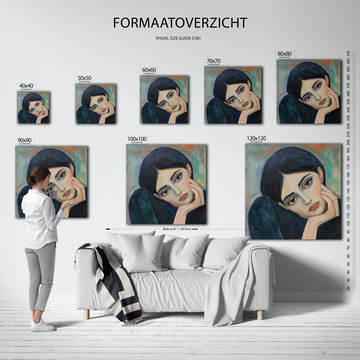 Vrouwelijk portret Poster