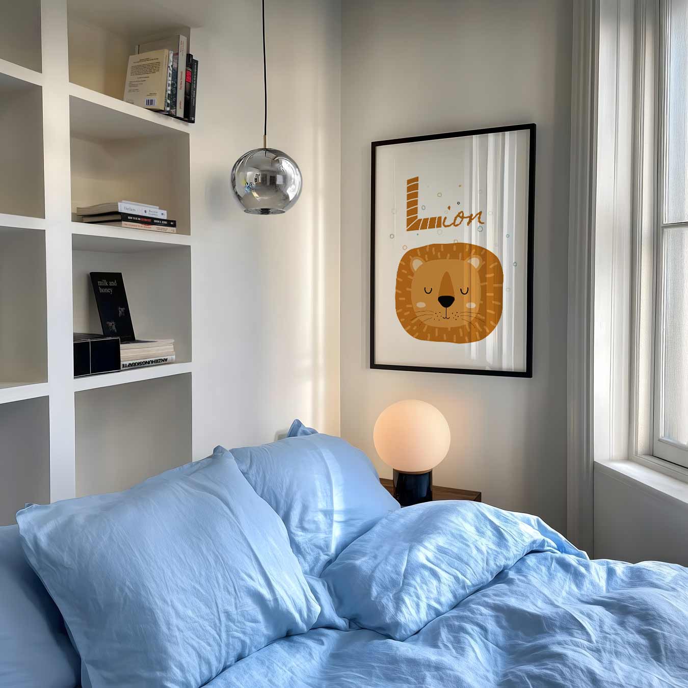 Slaap Zachte Leeuw Poster-WallArtistic