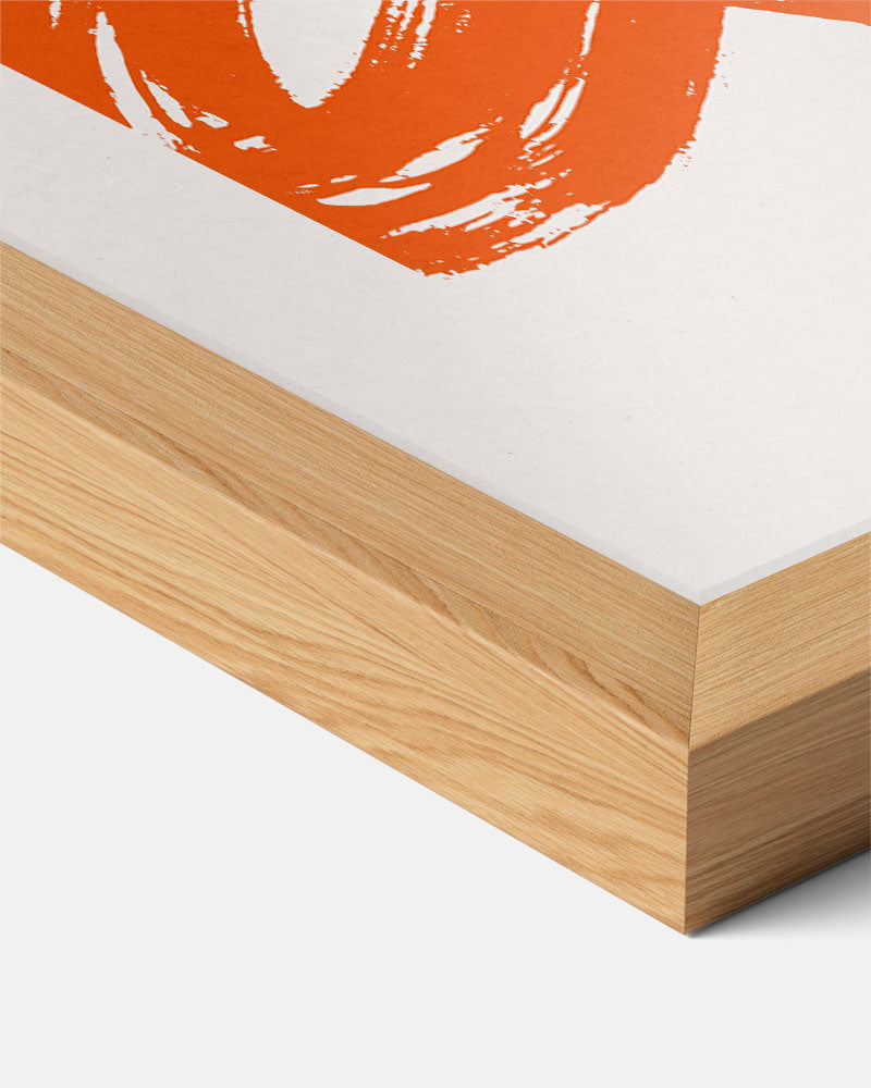 Inspirerende Oranje Motivatieposter-WallArtistic