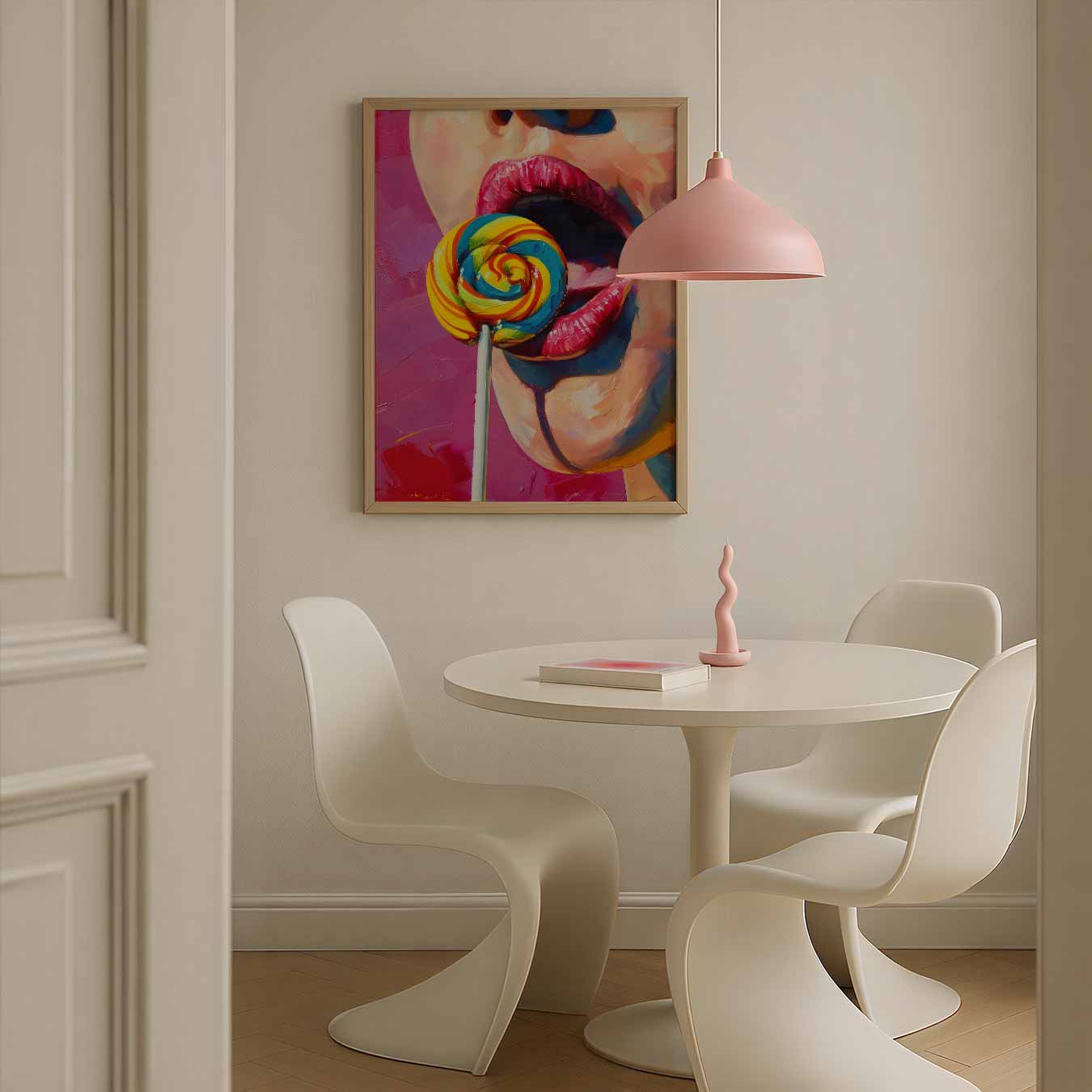 Kleurrijke Lolipop Verleiding Poster-WallArtistic