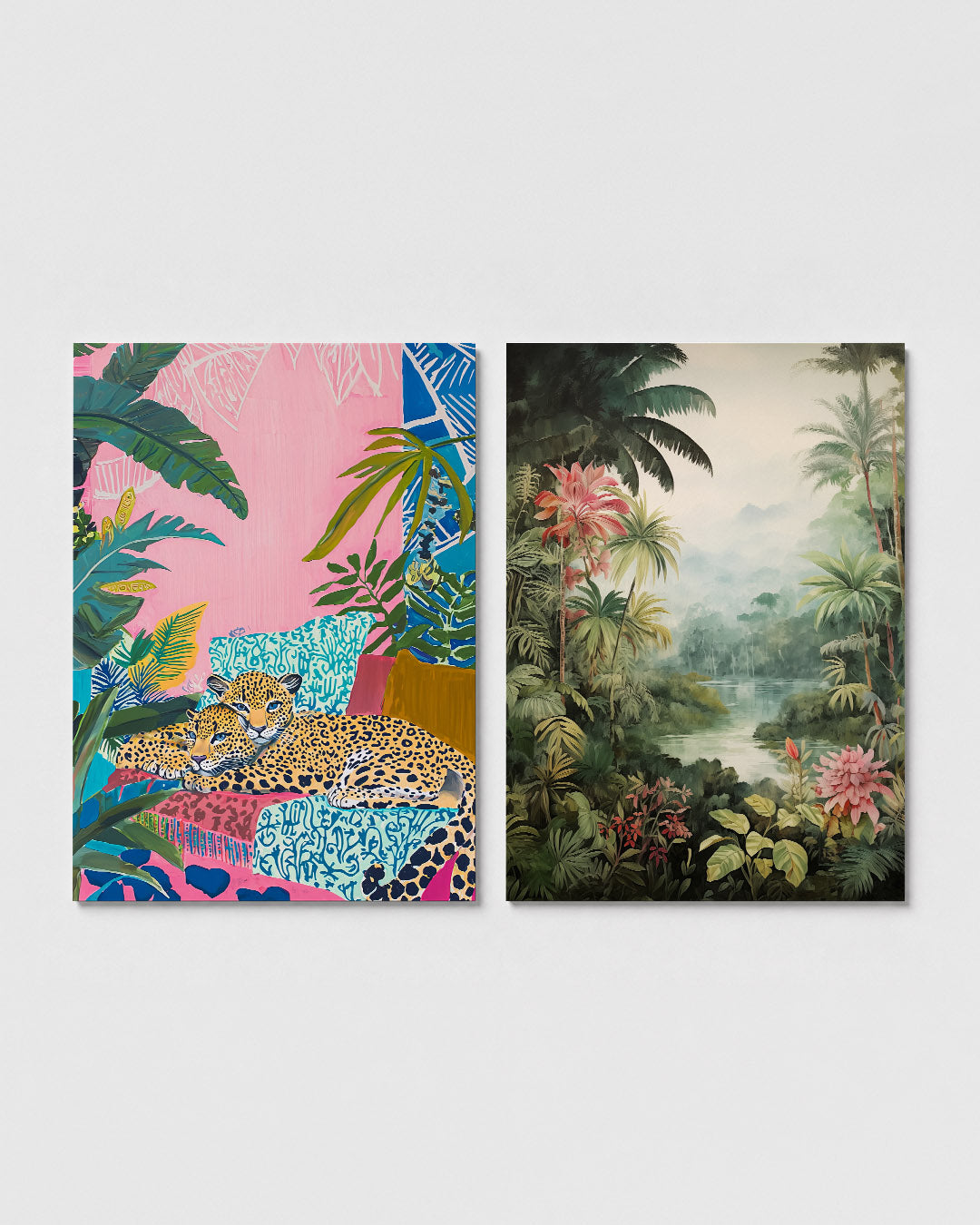 Kleurrijke jungle Posterset