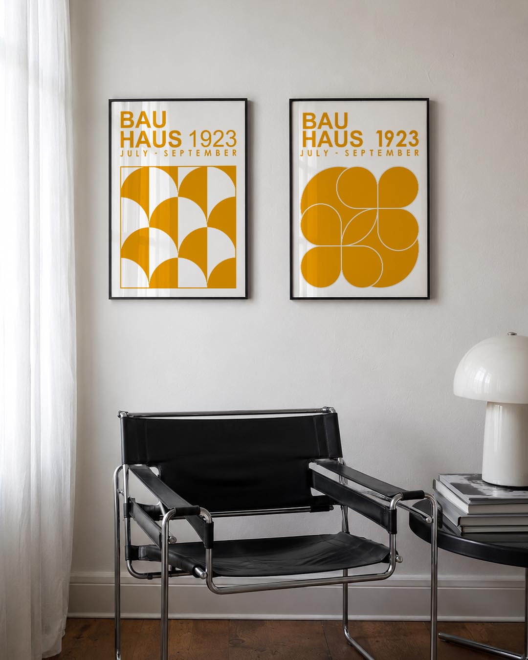 Halfronde vormen Posterset