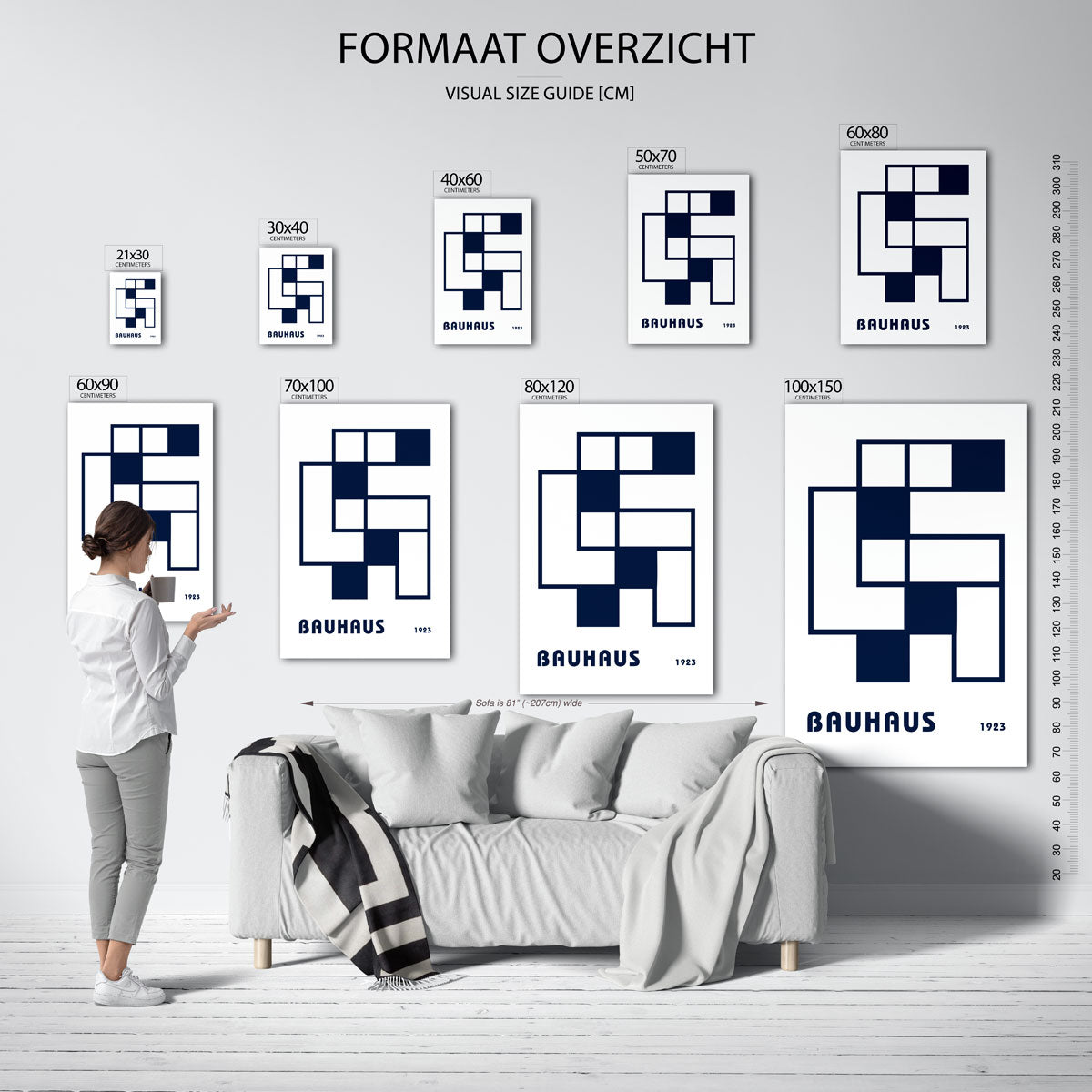 Vormen en lijnen Poster