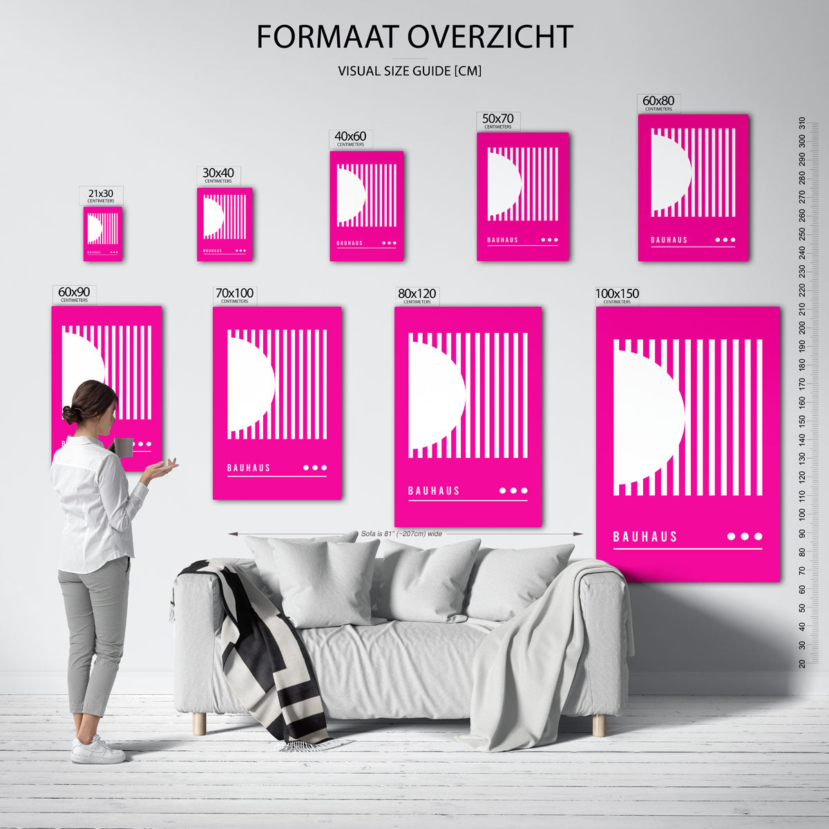 Lijnen en vlakken Poster