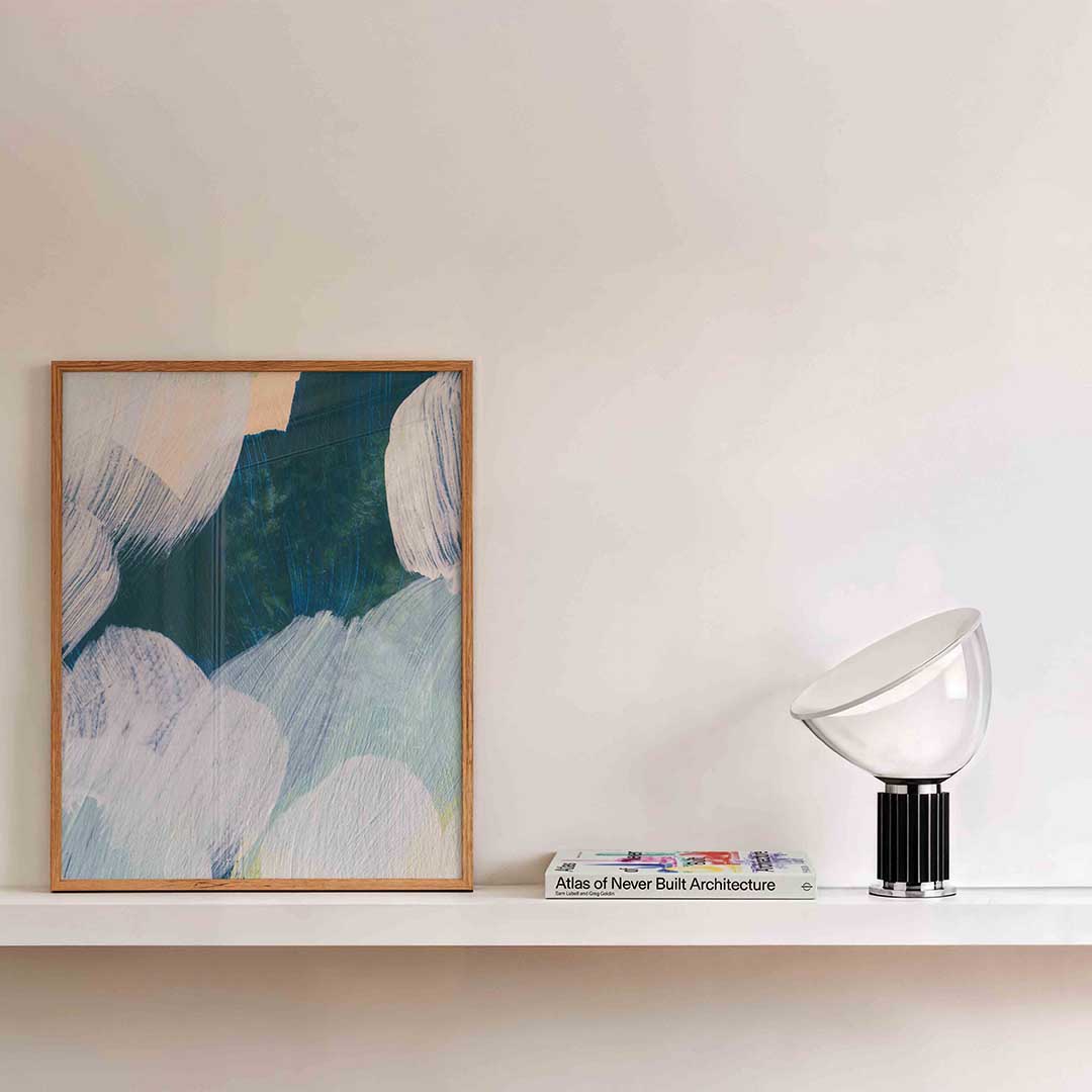 Abstracte penseelstreken Poster