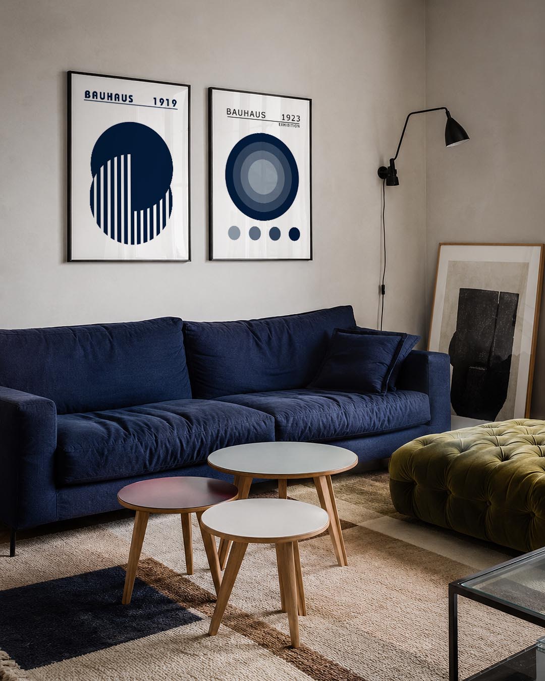Cirkel en strepen Posterset