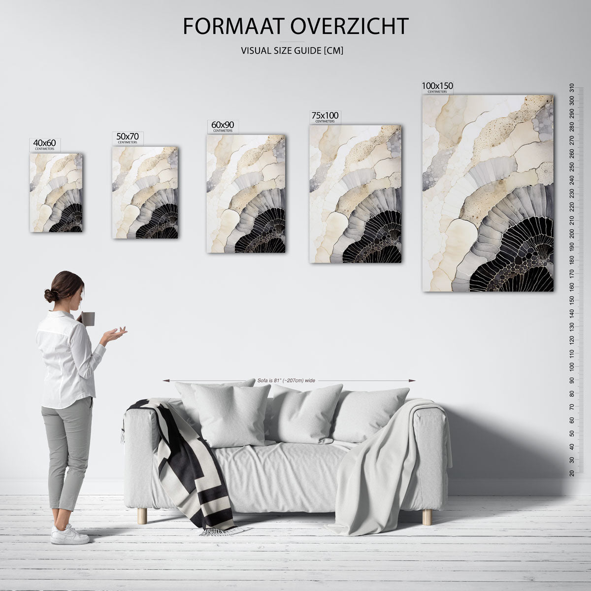 Organische lijnen Kunstwerk