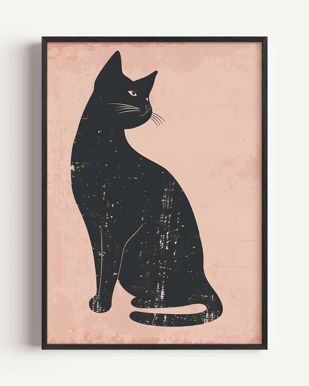 Elegante Kat Silhouet Poster-WallArtistic