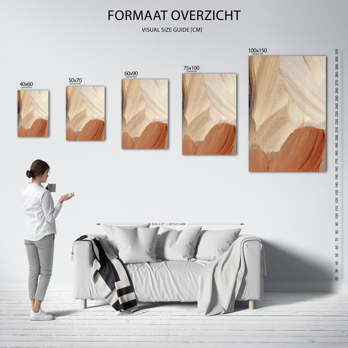 Penseelstreken Kunstwerk