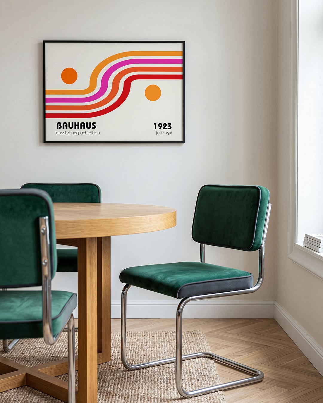 Kleurvolle lijnenspel Poster