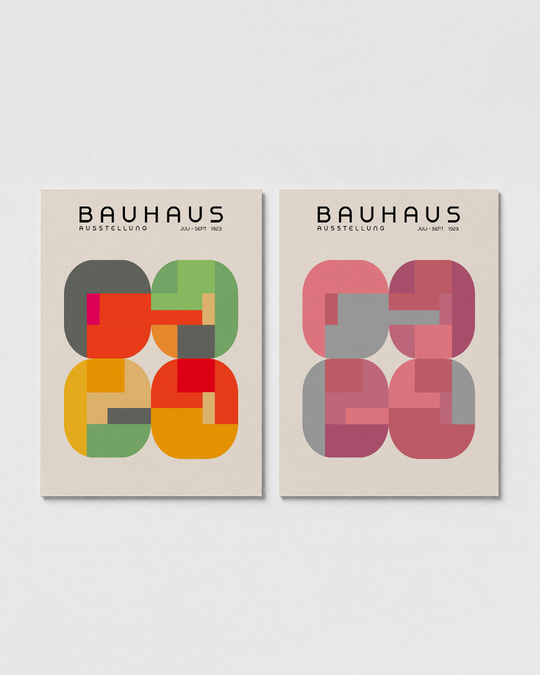 Vorm en kleurenspel Posterset