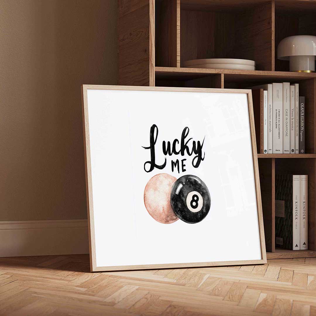 Lucky me biljartbal Poster