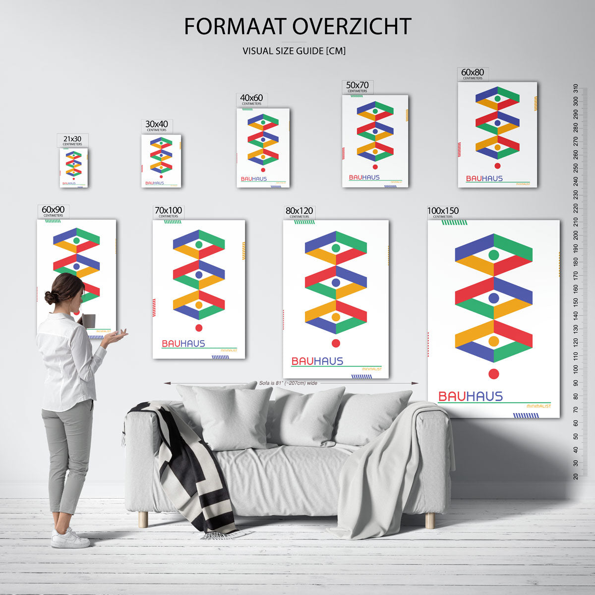 Vormen en kleurvlakken Poster