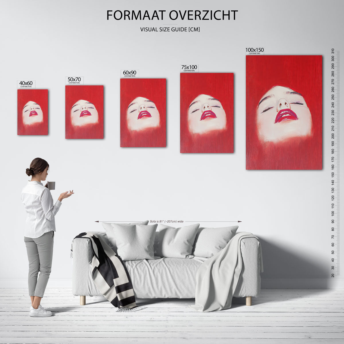 Dromerige expressie Kunstwerk