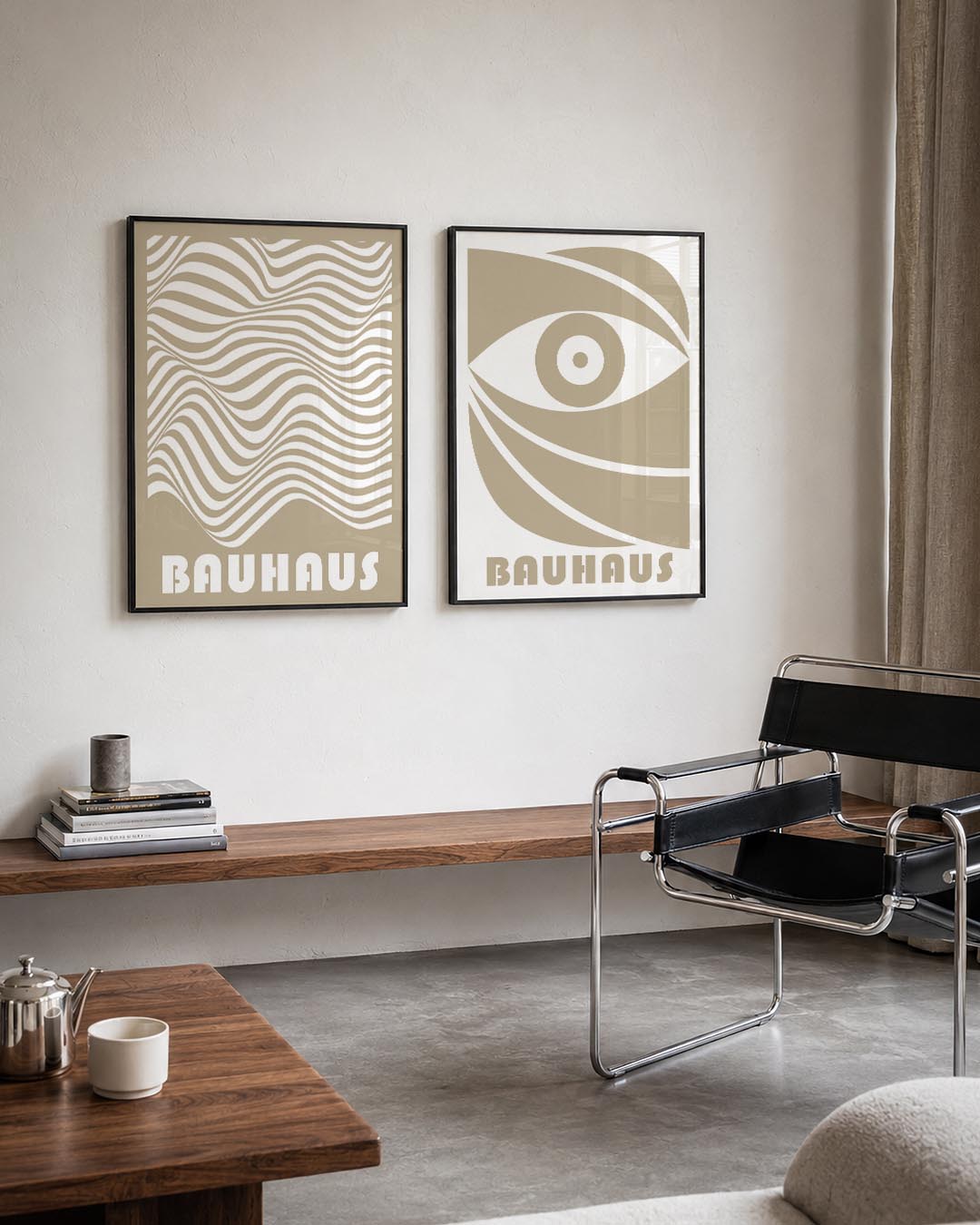 Golvend lijnenspel Posterset
