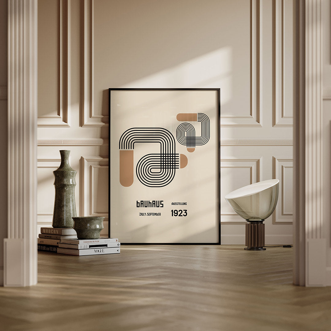 Lijnenspel en vlakverdeling Poster