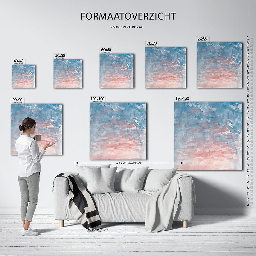 Dromerige kleurenmix Kunstwerk