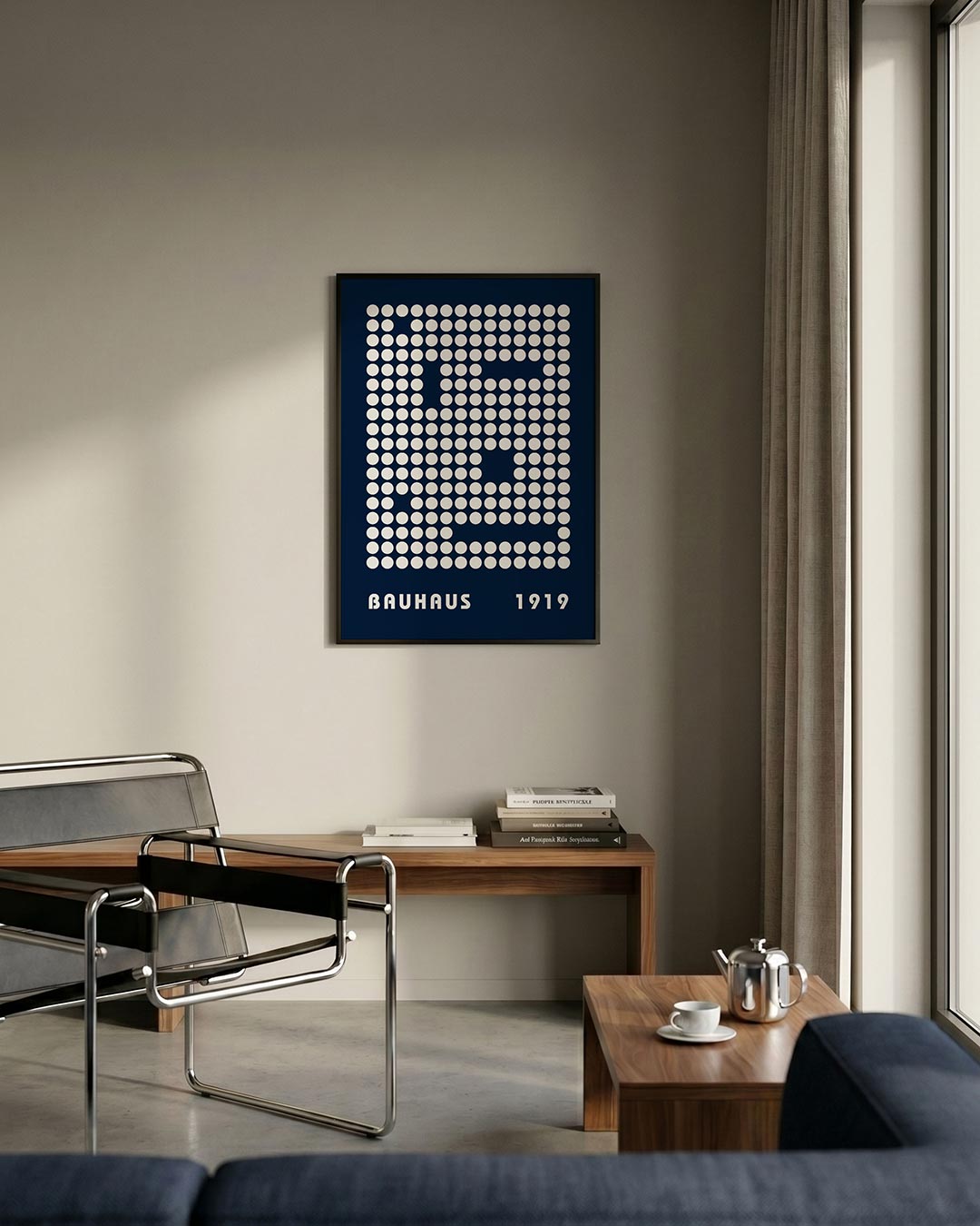 Cirkelpatroon en tekst Poster
