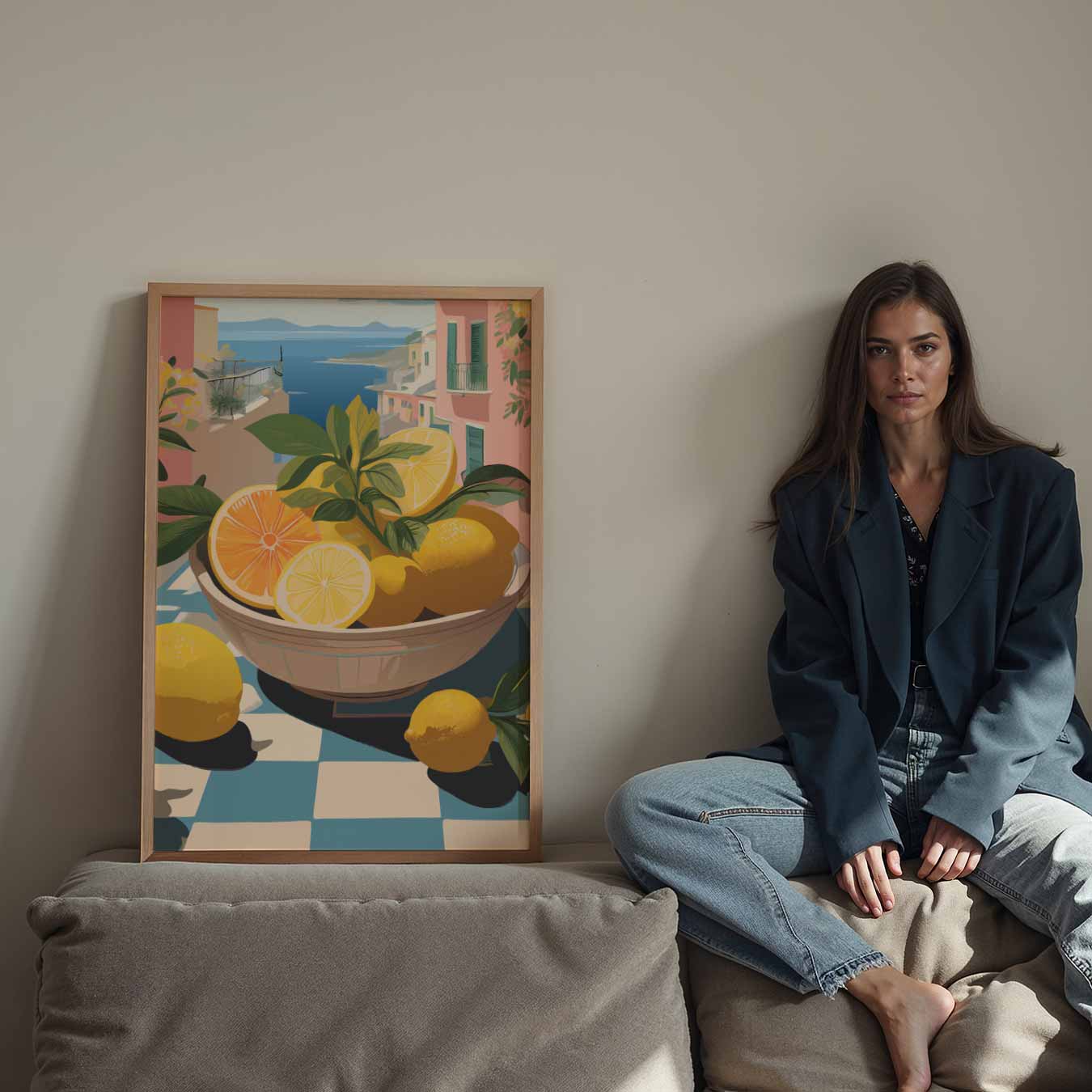Zonnige Citrustrio Poster-WallArtistic