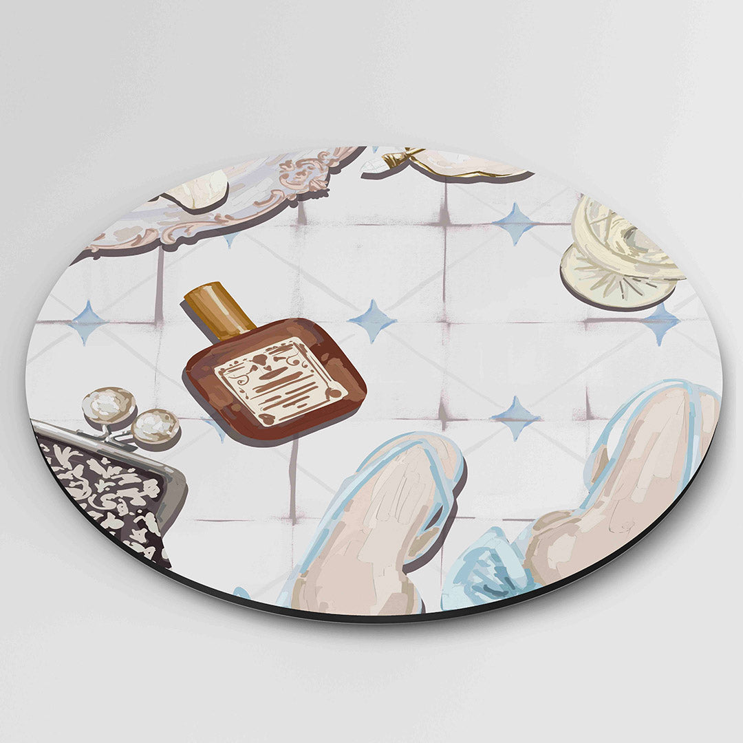 Stilleven met accessoires Muurcirkel