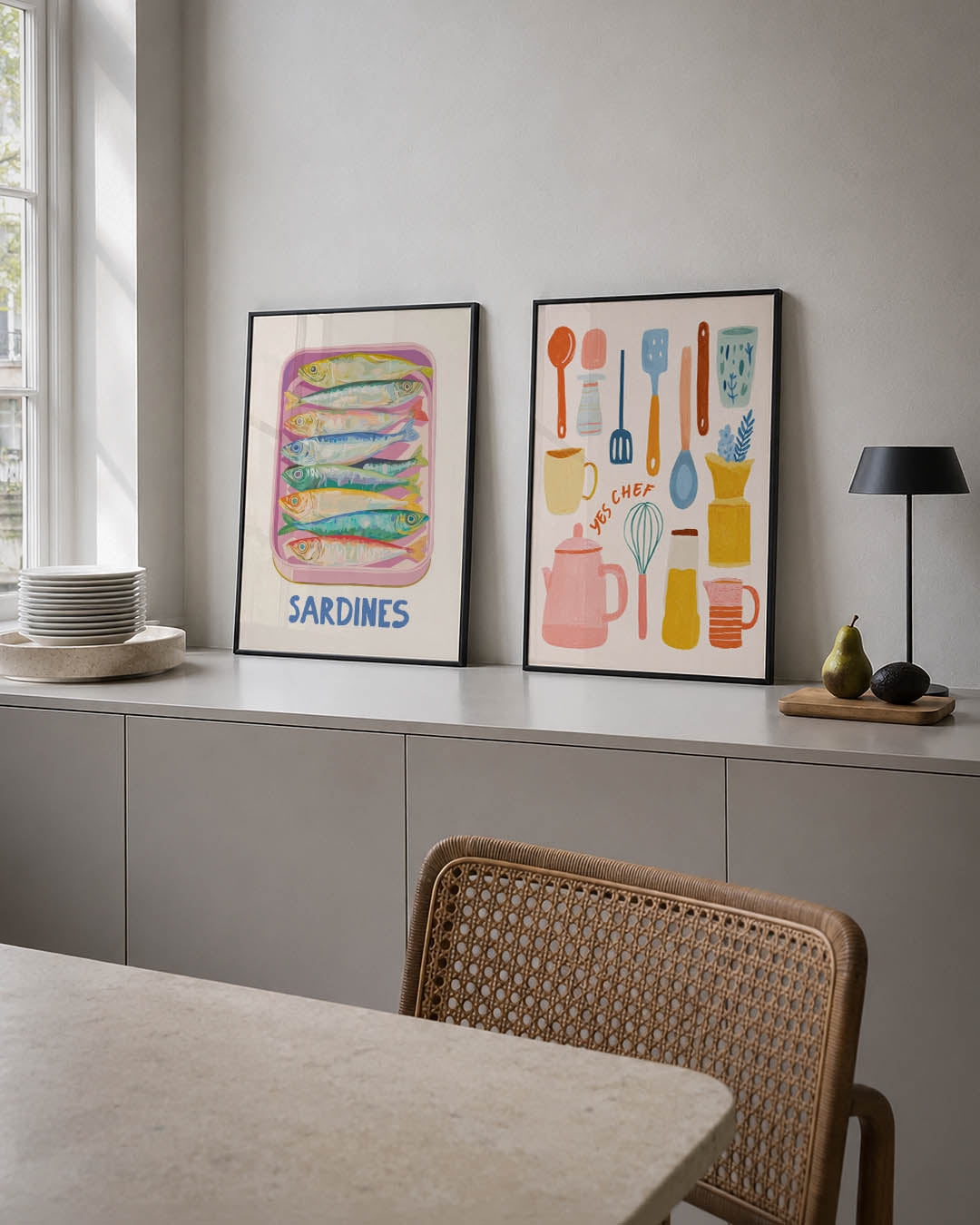 Kleurrijke vissen Posterset