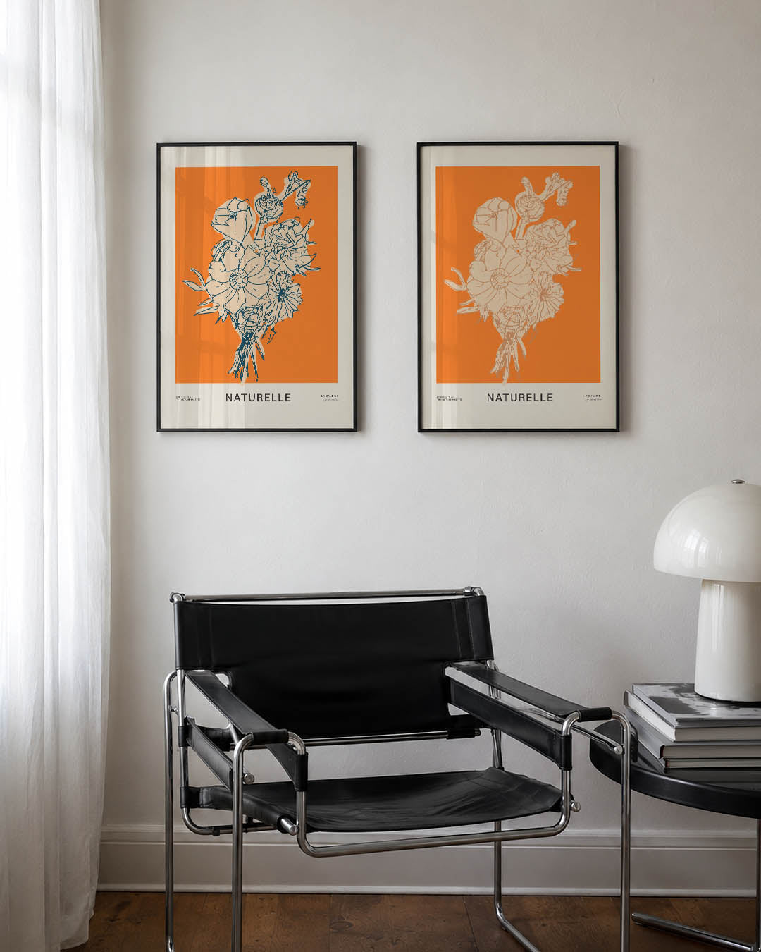 Bloemrijke lijnen Posterset