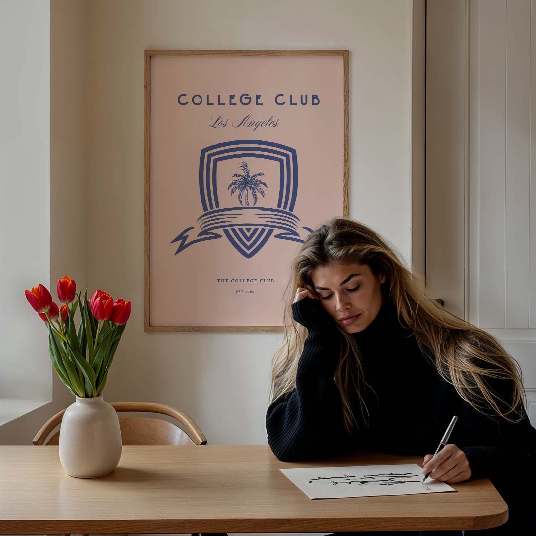 Los Angeles College Club Poster-WallArtistic