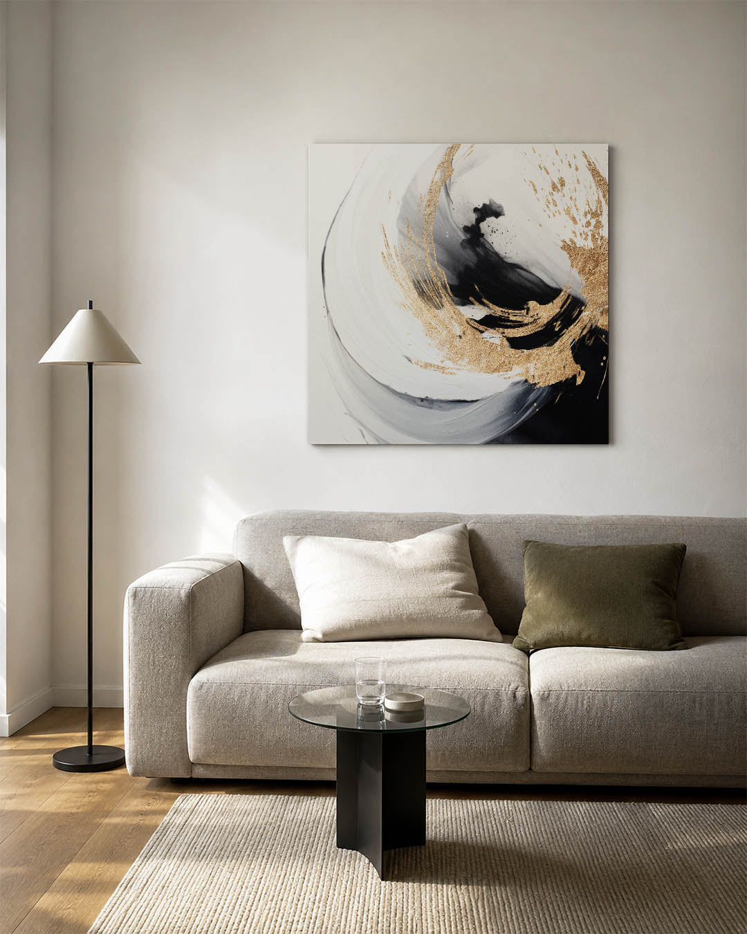 Dynamische vormen Kunstwerk