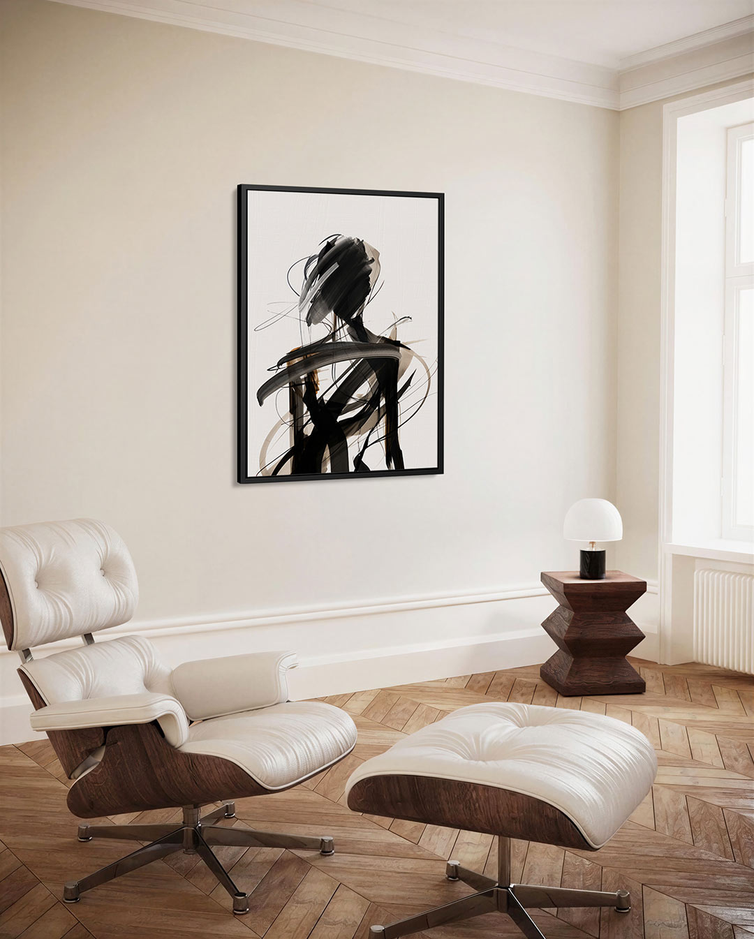 Dynamische lijnfiguur Kunstwerk