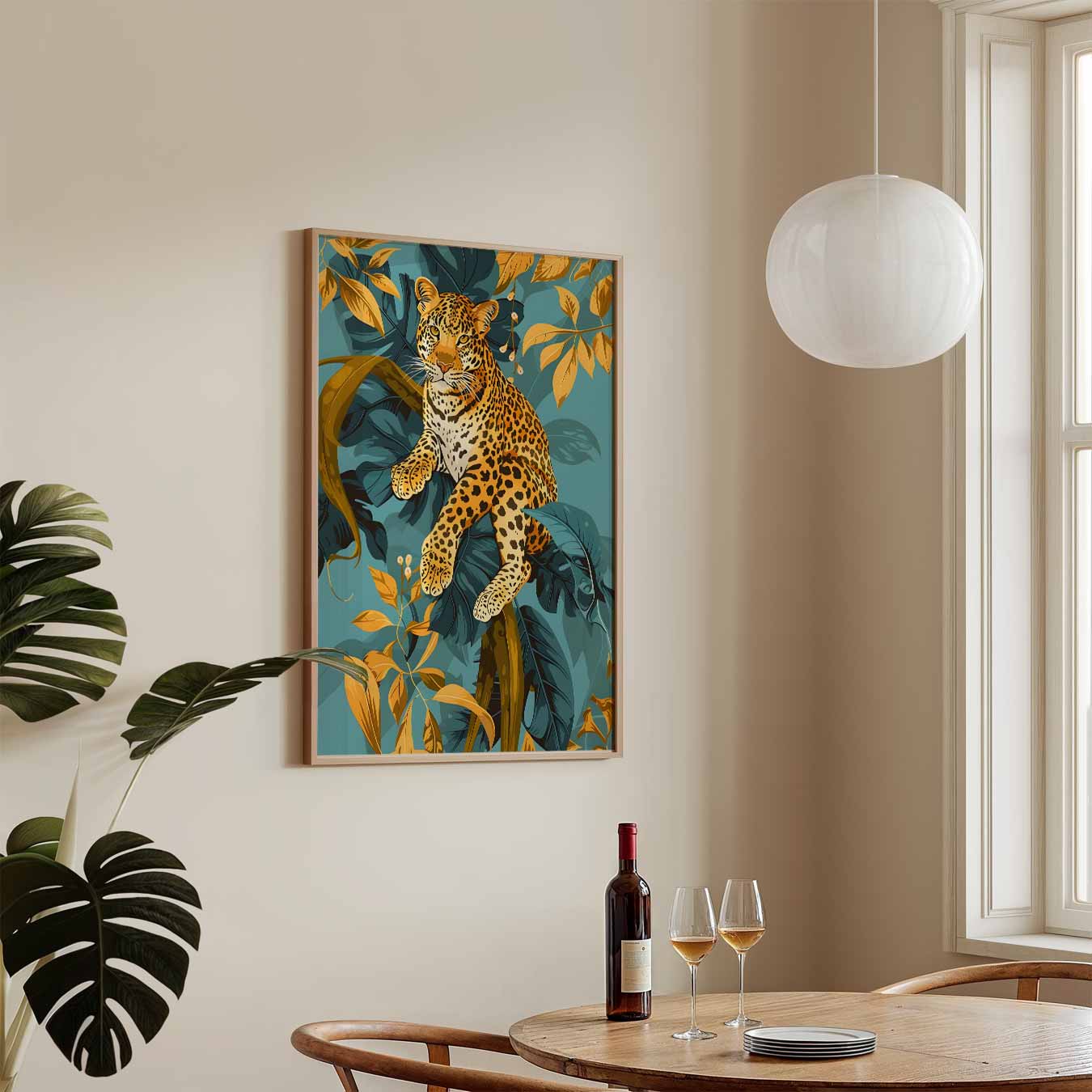 Tropische Luipaard Poster-WallArtistic