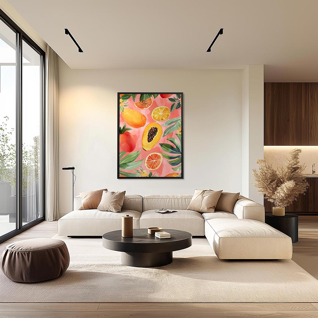 Fruit en bladeren Kunstwerk