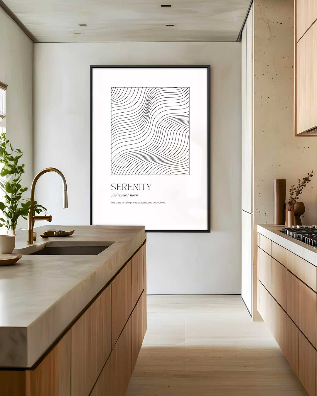 Golven van Sereniteit Kunstwerk-canvas-dibond-plexiglas-wanddecoratie-WallArtistic