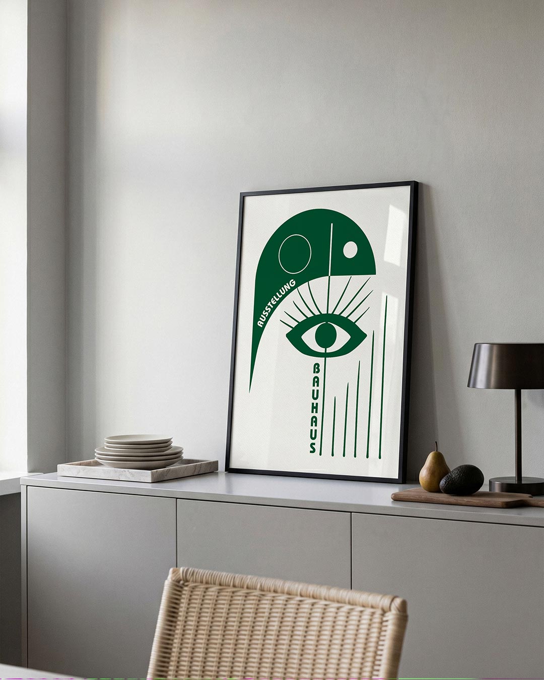 Oog en lijnen Poster