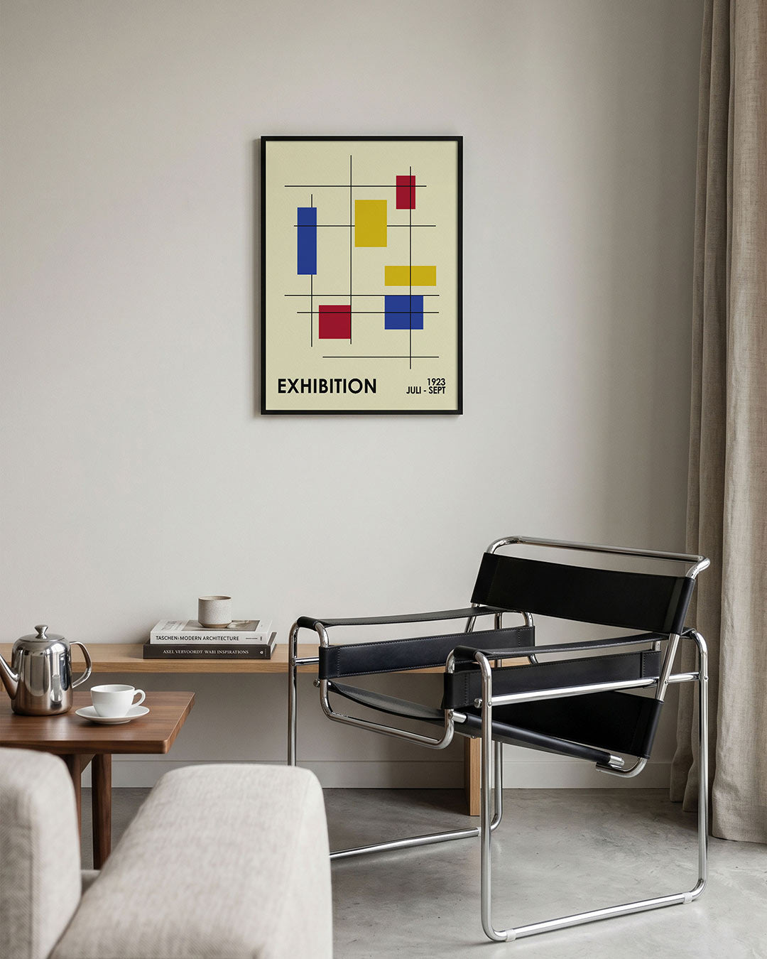 Lijnen en kleurvlakken Poster