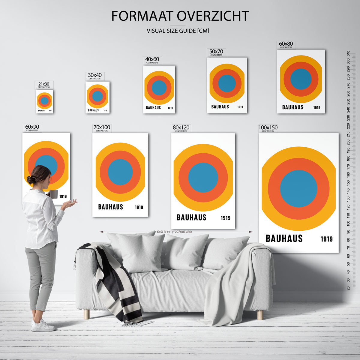 Cirkelvormen en kleur Poster