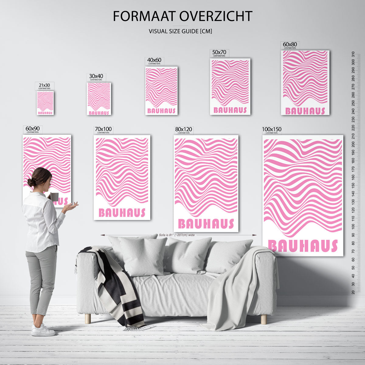 Golvend lijnenspel Poster